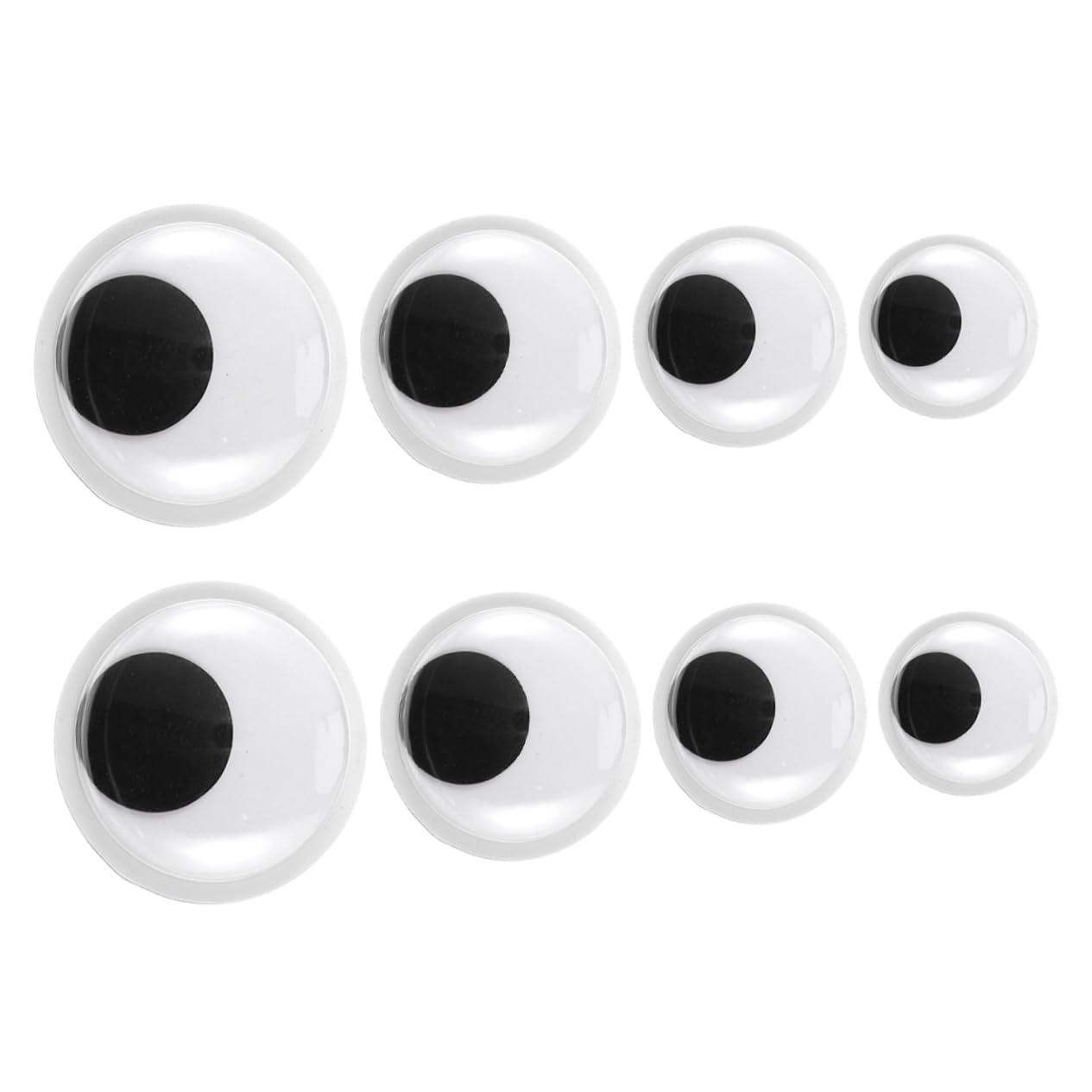 VILLCASE 8pcs DIY Handmade Craft Materials Wiggly Eyes for Boys and Girls Large Googly Eye Safety Eyes Models