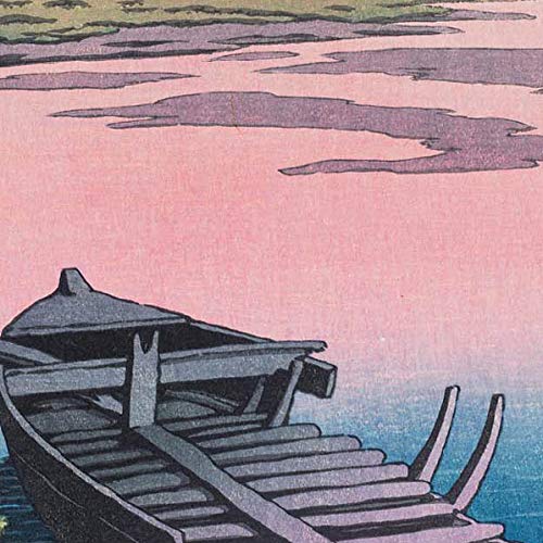 Amazon.co.jp: 川瀬巴水 版画 「秋田土崎」 昭和三年 大判