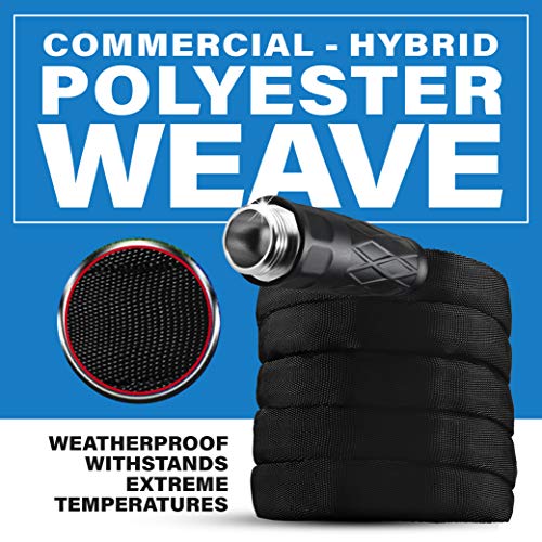 Image of Bionic Flex Garden Hose 75Ft, Lightweight Water Hose 75 Ft, Ultra Durable Leak & Puncture Resistant, Flexible Kink Free Easy Coil, Easy Connect Nozzle, Crush Resistant Fittings, 600 PSI AS SEEN ON TV