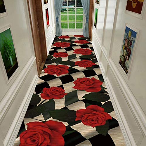 Alfombras de pasillo largo ZRUYI lavables para un suelo impecable y confortable 3
