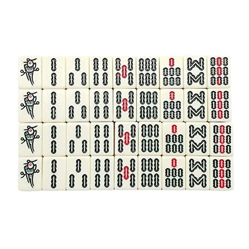 Mini Mahjong tradicional 144 piezas juego de mesa miniatura 5