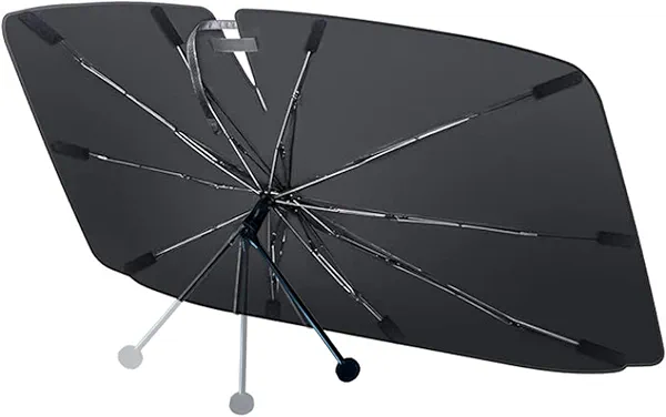 Aokelily Car Windshield Sunshade Umbrella - Foldable Car Windshield Sun Shade Cover 55"x31" 57"x35"Front Window Heat Insulation Protection, for Auto Sedan, SUV Windshield (M-55 * 31in)