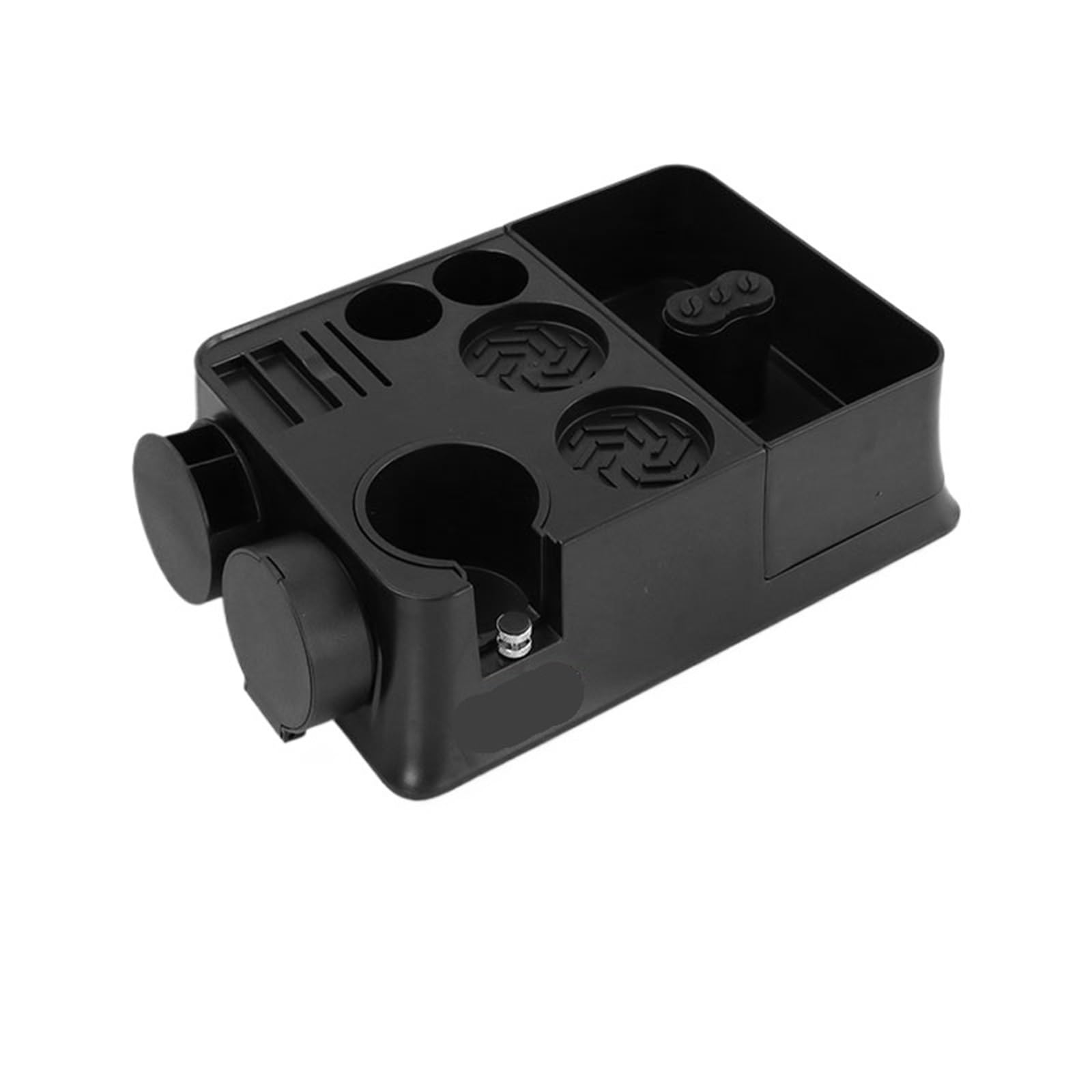 Estación de compactación de café, Soporte for portafiltro de 51mm, 54mm y 58mm, Soporte for tapete, Accesorios for Cajas de Golpe de Espresso para Almacenamiento Espresso Tamper(Black)