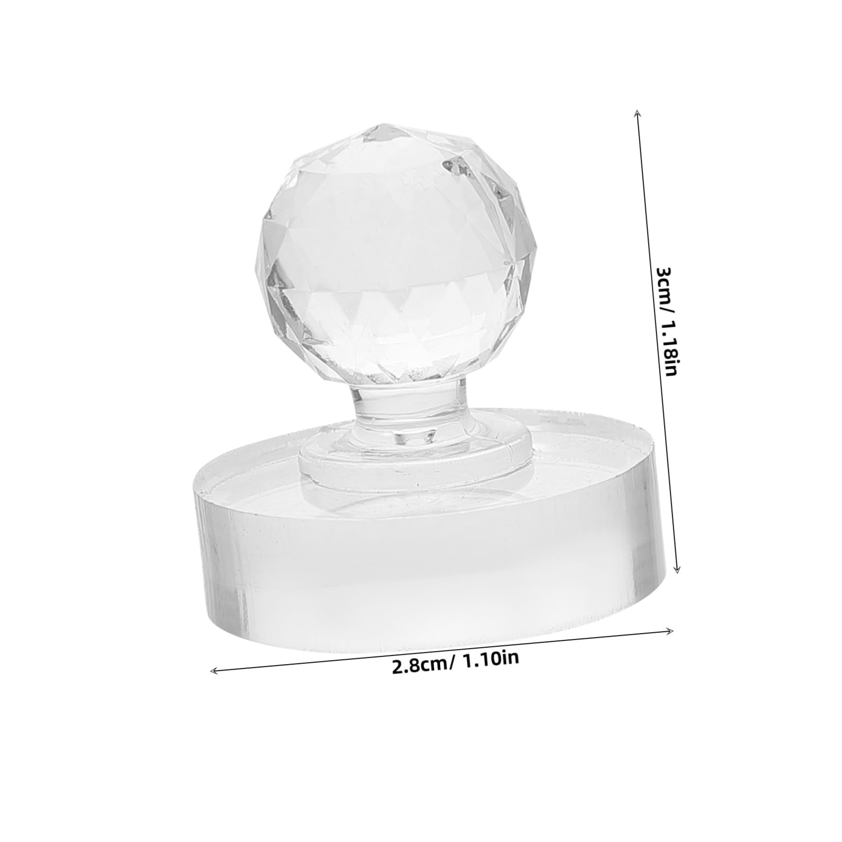 Toyvian 2pcs Pigment Grinding Pestle for Artists Manual Acrylic Paint for Oil and Watercolor Mixing Small Transparent Grinding Rod for DIY Crafts and Home Use