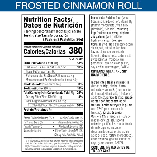 image for Pop-Tarts Toaster Pastries, Breakfast Foods, Kids Snacks, Frosted Cinn