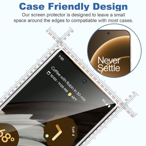 Image of Pack 2 - Tempered Glass for Google Pixel 11 Pro XL 5G Ultrasonic FingerPrint Unlock | Edge to Edge | 4K Clarity | Ultra-Slim Screen Guard Protector- Installation Kit