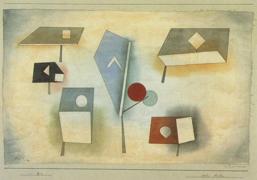 Affiche Paul Klee pour habiller un mur vide avec une peinture abstraite sur toile