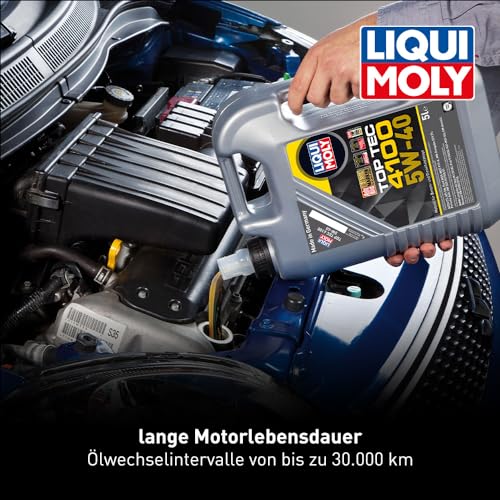 LIQUI MOLY Top Tec 4100 5W-40 | 5 L | Synthesetechnologie Motoröl | Art.-Nr.: 3701