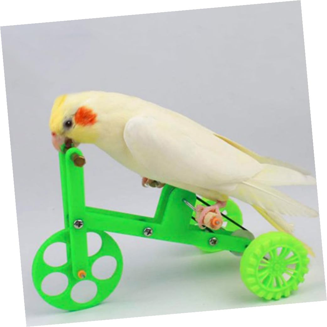 Yardwe 3sätze Papageien-Spielzeug Mit Fahrrad-Design Interaktive Trainingsringe Für Vögel Fördert Intelligenz Und Geeignet Für Nymphensittiche Und Wellensittiche