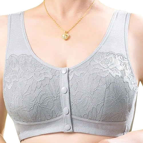 Jalodari Women's Seamless Removable Padded Printed with Front 4 Button Open Nursing/Breastfeeding/Maternity Bra