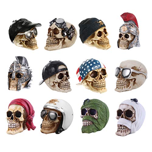 Obsequio de fiesta calavera de resina PRETYZOOM decoracion terrorifica para regalar 7
