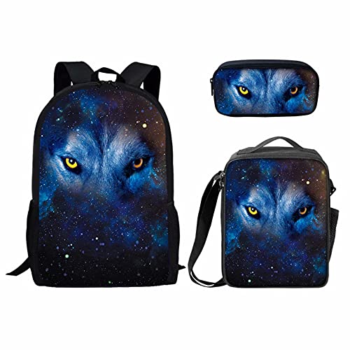Sac de rangement loup pour stopper le désordre des repas et fournitures