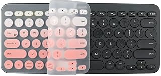 Joycare K380 Keyboard Cover for Logitech K380 Multi-Device Bluetooth Silicone Keyboard Case Protector Skin - Fade Pink
