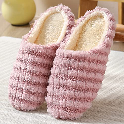 Slippers For Women Fuzzy Warm Memory Foam Comfy House Slipper with Anti-Skid Rubber Sole for Indoor and Outdoor Non-slip Closed Toe Bedroom Shoes2
