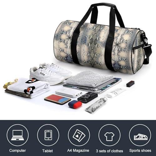 Sac week-end Serpent Jaune compact pour voyager sans stress