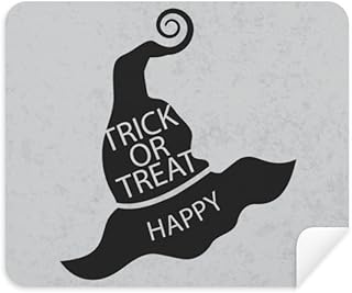 Halloween Black Witch Hat Cleaning Cloth Screen Cleaner 2pcs Suede Fabric