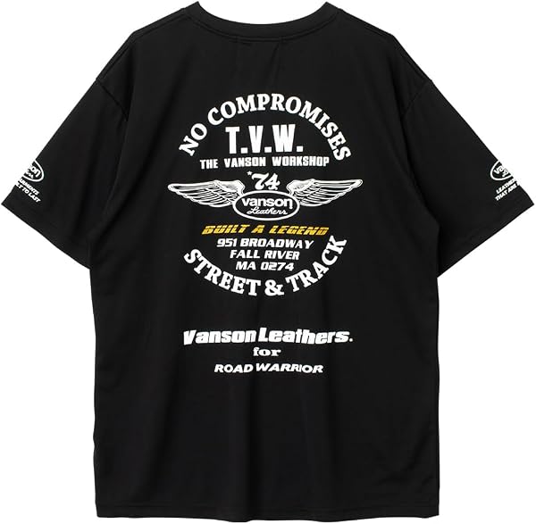 [バンソン] VSE26805S メッシュTシャツ 吸湿速乾 メッシュ ドライ メンズ(XL,ブラック/ホワイト) - 3