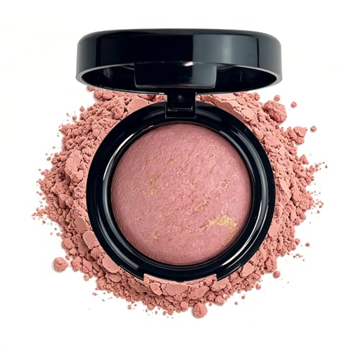 Image of Single Baked Blush Shimmer Powder for Cheeks Radiant Pink Blushes Makeup-01 | Glowy Illuminating Blush Makeup Blendable Shimmer Finish Blusher, Lightweight Natural Glow for Women Everyday Looks