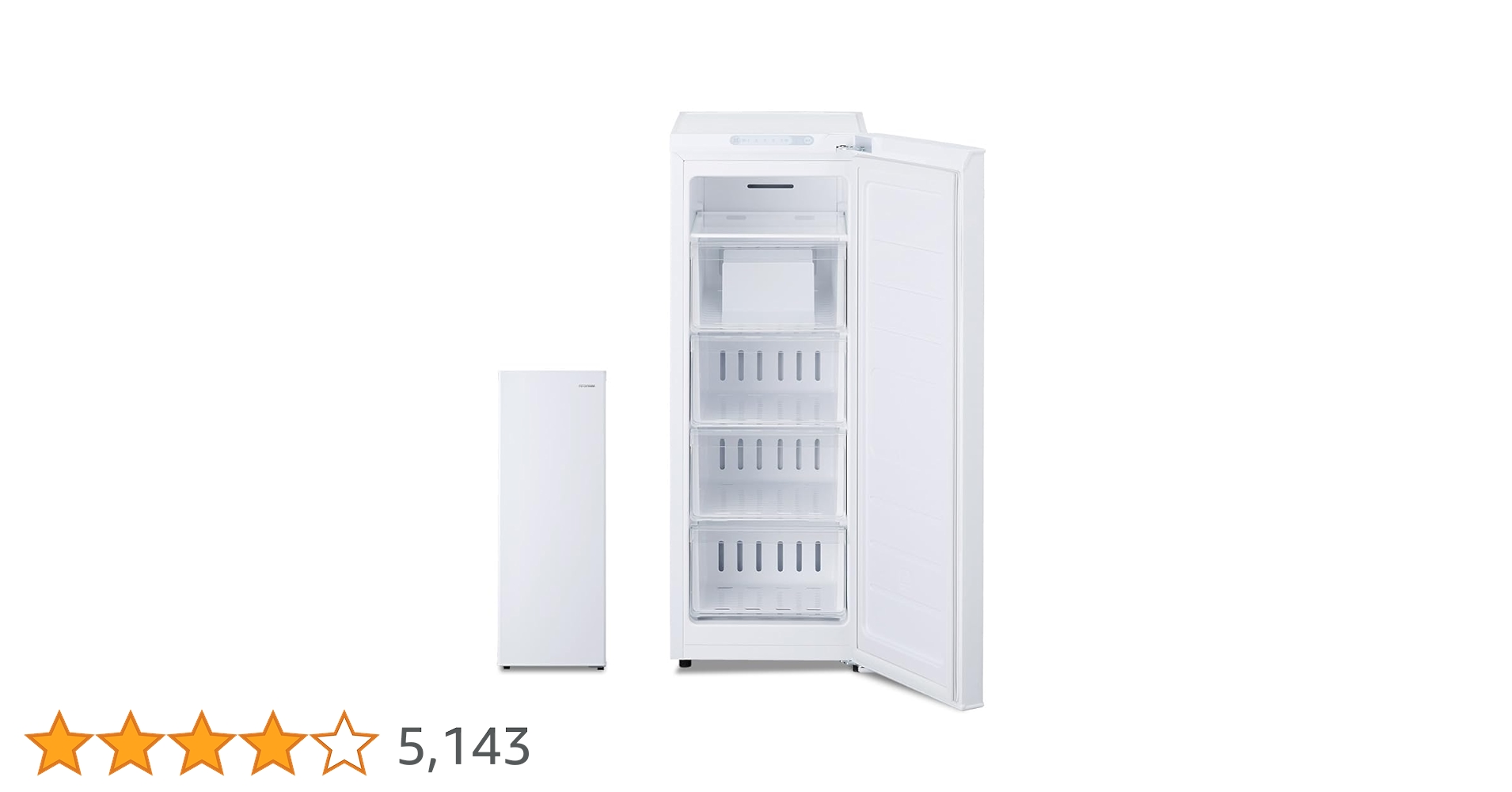 アイリスオーヤマ 冷凍庫 KUSN-8B-W 2023年製 80L ホワイト 楽天市場】冷凍庫80L KUSN-8B-W ホワイト 送料無料 冷凍庫