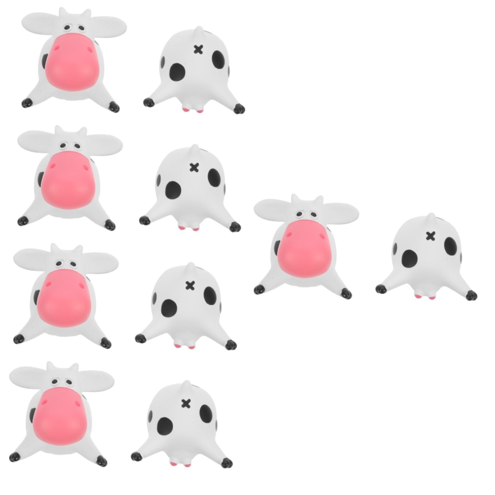 Cabilock 5 Juegos Imanes De Nevera De Vaca Ardilla Pequeños Juguetes De Peluche Pizarra para Frigorífico Mascota Lavavajillas Perro Rata De Juguete Vaca Imanes Lindos Imanes Resina