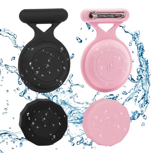 AOYYUBK Airtag Holder for Kids Hidden,4 Pack AirTag Waterproof Holder with 3M Adhesive Sticker,Soft Silicone AirTag case with Pin is,Suitable for Kids,Elderly,Bike,Backpack,Luggage