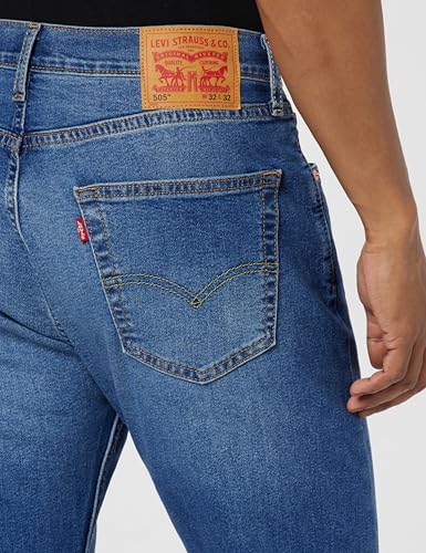 Image of Levi's Men's 505 Straight Fit Mid Rise Jeans