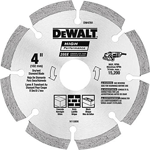 Dewalt Dw4782 4-1/2-Inch Hp Segmented Diamond Blade #TOP8