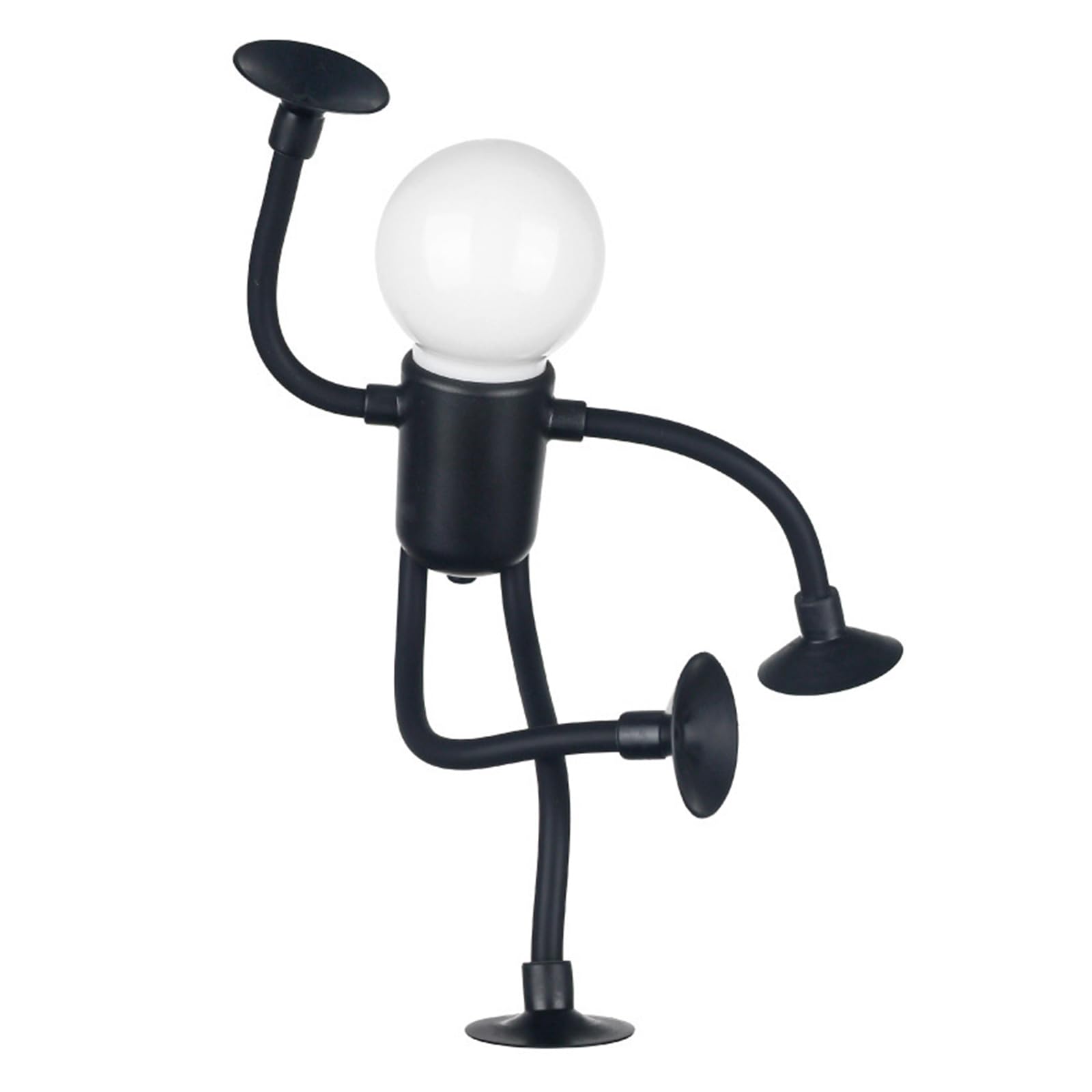 Hsioluted Easy Operations Night Light Single Button Control Portable Battery Powered Texture for Bedside Use Creative Suction Cup Light