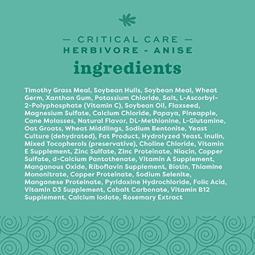 Oxbow Animal Health Critical Care, Herbivore, Anise Flavor, 141 Gram Bag (70100)