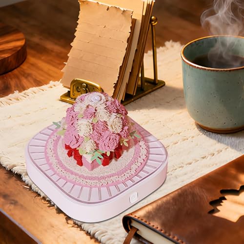 Kalendarz 3D – papier do odrywania róży na biurko, artystyczny notatnik, na walentynki, dekoracja domu, Boże Narodzenie, dla dorosłych, uczniów, dzieci, święta, nauki, planowania pisania
