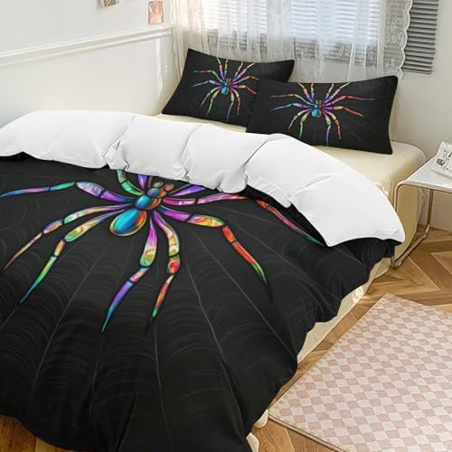 Ropa de cama de araña 200x200 para habitaciones infantiles divertidas 3