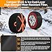 2 Pack Snow Socks for Tires–Anti-Slip Ultimate Grip Fabric with Reflective Strips,Snow Chain Alternative for Safe Winter Driving & Emergency Use,Fits Passenger Vehicles, Cars, SUVs & Pickups (XL)