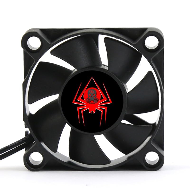 RC Model car with high-Speed Remote Control Motor Fan, 25mm 30mm 35mm 40mm 50mm high-Speed Low-Decibel Fan, ESC Cooling 6V-8.5V 28000rpm for 1/8 1/10 1/12 Scale Remote Control car%T071 (50mm)