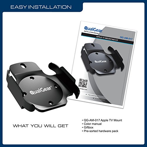Qualgear Qg-Am-017 Mount For Apple Tv/Airport Express Base Station (For 2Nd & 3Rd Generation Apple Tvs) Black #TOP5