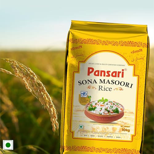 Image of Pansari Premium Sona Masoori Rice, 10 kg