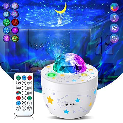 Galaxy Projector Star Projector 3 in 1 Galaxy Globe Projector for Bedroom Decor Galaxy Nova Kids Bedroom Light Remote Control Galaxy Ocean Wave Projector Galaxy 360 Pro Baby Night Light Projector
