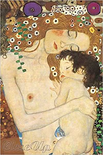 Affiche Gustav Klimt Mother and Child grand poster 61x91,5 cm aux détails d'impression fins