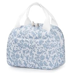 Corduroy blue floral