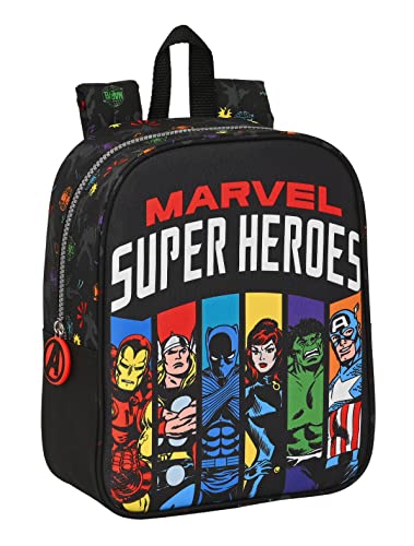 Safta M232  Avengers Super Heroes Infantil  Niño  Mochila Escolar  Adaptable a Carro