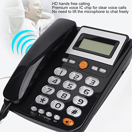 Téléphone filaire à gros boutons LCD réglable fixe pour senior - 6