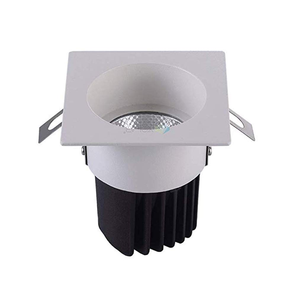 Panel de luz LED empotrable, Paquete de 1, lámpara Plana Cuadrada, luz de Techo empotrada ultrabrillante, Kit de luminaria de Techo, luz cálida de 3000 K, luz Blanca de 6000 K con Controlador LED