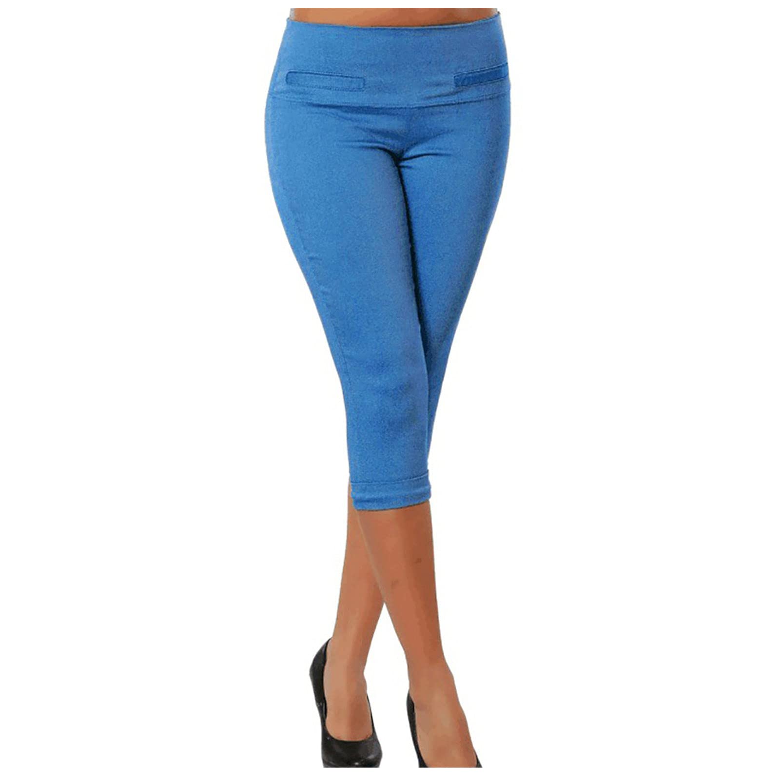 Pantalons Capri Pour Femmes 3/4 - Pantacourt D'été Extensible