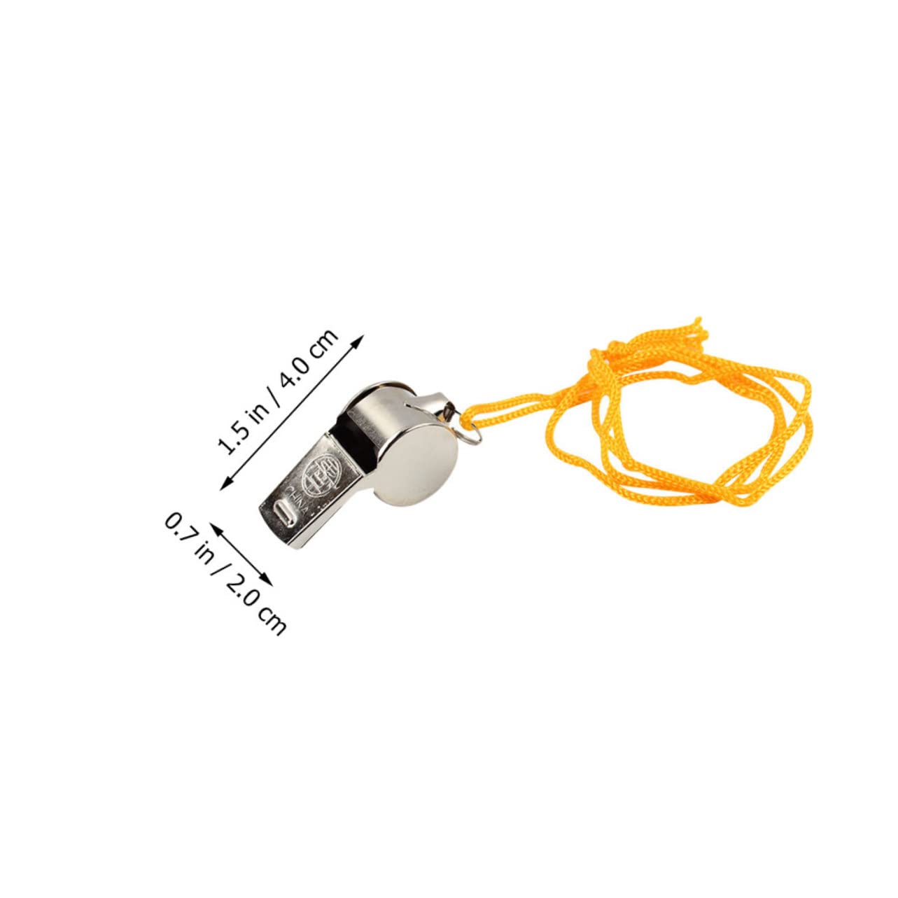 WHAMVOX 12pcs Metal Hiking Whistle Keychain Loudest Camping Whistle for Outdoor Sports Referee Basketball Games