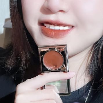 Matte Cheek Lip Mud Natural 1 Plate Multi-purpose Monochrome Blush Cream Lipstick Lip Mud Cosmetics Cute Makeup Korean Blush Palette for All Skin Tones 04#