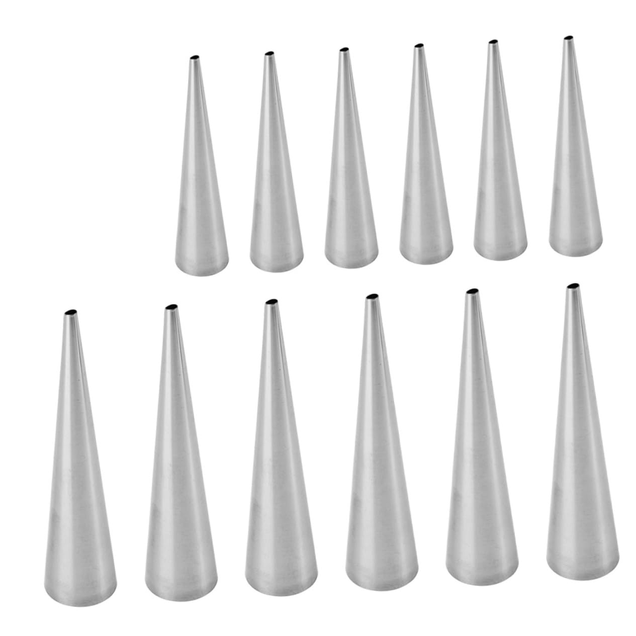 Mikinona Cannoli Molds 12pcs Tube Molds Stainless Steel for Baking Decorative Stick Easy to Use