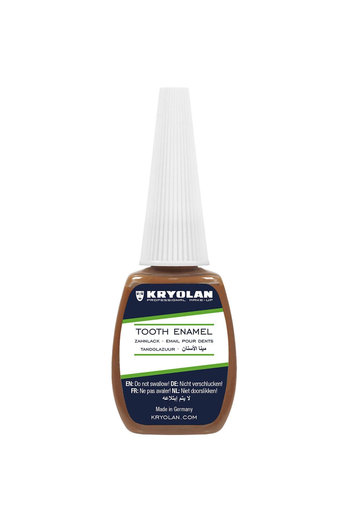 Professional Tooth Enamel, Special Effects Tooth Paint By Kryolan (Ivory)- Temporary Liquid Teeth Color For SFX Teeth Makeup Halloween Cosplay Theater- Blackout/ Rotten/ Tooth Decay Makeup- 0.4 Fl Oz