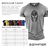 GYMTIER Spartan Forged - Spartan Helmet Hex Camo - Men's Gym T-Shirt Bodybuilding Training Workout Lifting Top Clothing, Sport Grey, 4XL #3