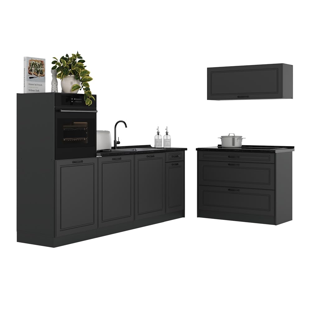 Vicco Cucina componibile R-Line, Antracite country/Antracite 220 cm