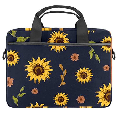 Mallette ordinateur portable 13 pouces élégance tigre et tournesol