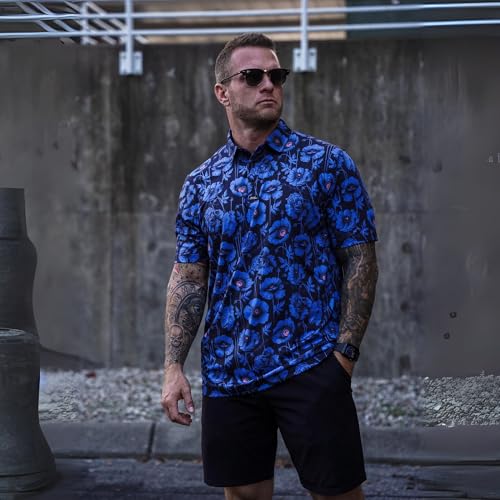 Savage Tacticians Men's Polo Shirts - Performance Active Wear, Moisture-Wicking, UV Protection Golf & Casual Wear3